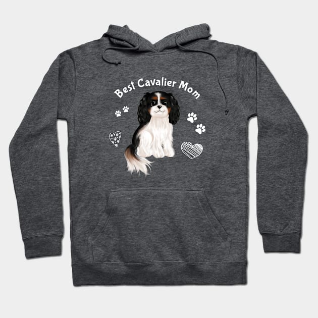 Best Tri-Colored Cavalier Mom Hoodie by Cavalier Gifts